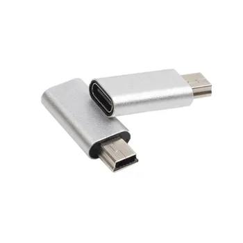 USB C, lai Mini-USB 2.0 Adapteris C Tipa Sievietes Mini USB Vīrietis Pārvērst Savienotājs GoPro MP3 Atskaņotāji Dash Cam Digitālo Fotokameru GPS