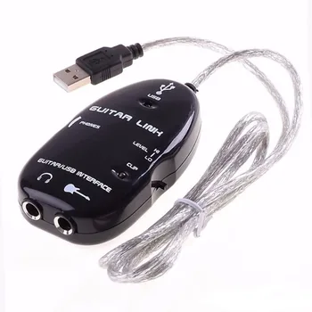 USB Ģitāras Kabeli Audio Saite Saskarnes Adapteris Mūzikas USB Ģitāra Saiti Ierakstīšanas Datorā Pastiprinātājs Kabeļu Piederumi Spēlētāji