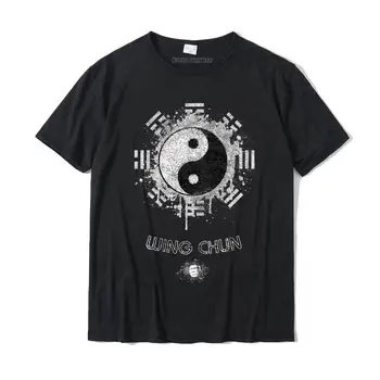 Wing Chun Kung Fu Yin Yang ATPAKAĻ Drukāt T-Krekls Camisas Hombre Pasūtījuma T Kreklu apdruka Vīriešu Kokvilnas Top T-Krekli Iespiesti Īpaša