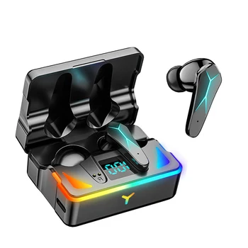 X7 Gaming Austiņas Bezvadu TWS Bluetooth Austiņas HIFI Zema Latentuma Austiņas Trokšņu Samazināšanas Auss Earbuds ar Mic