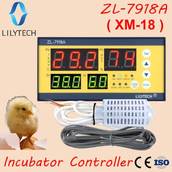 xm-18, ZL-7918A, Olu Inkubators Kontrolieris, Daudzfunkciju Automātiskā Temperatūras un Mitruma Kontroli,100-240Vac,CE,ISO,Lilytech,xm 18