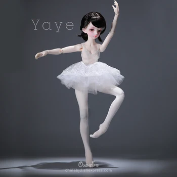 Yaye BJD Lelles 1/4 Elegants Balerīna Fullset Piegādes Baleta Kājām Ķermeņa Faceup Augstas Kvalitātes Rotaļlietas Sveķu Dāvanas Lelles