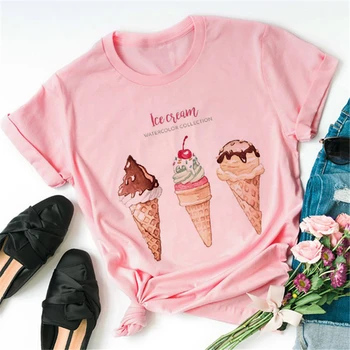 ZOGANKIN Jaunu saldējuma Cute Karikatūra Sieviešu Rozā T krekls Harajuku Kawaii Pavasara Vasaras Tshirt Gadījuma Tumblr Apģērbs, Modes Topi
