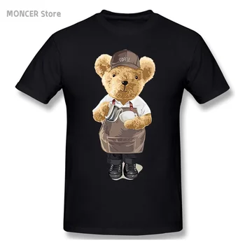 Šefpavārs lācīti T Krekls Gadījuma Cilvēks/sieviešu Tee T-Krekls ar Īsām Piedurknēm Kokvilnas Tshirt